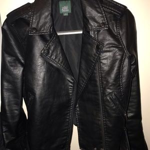 NEW Wild Fable (Target)  black leather jacket